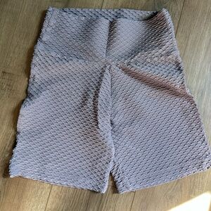 Textured Gray Women's Shorts